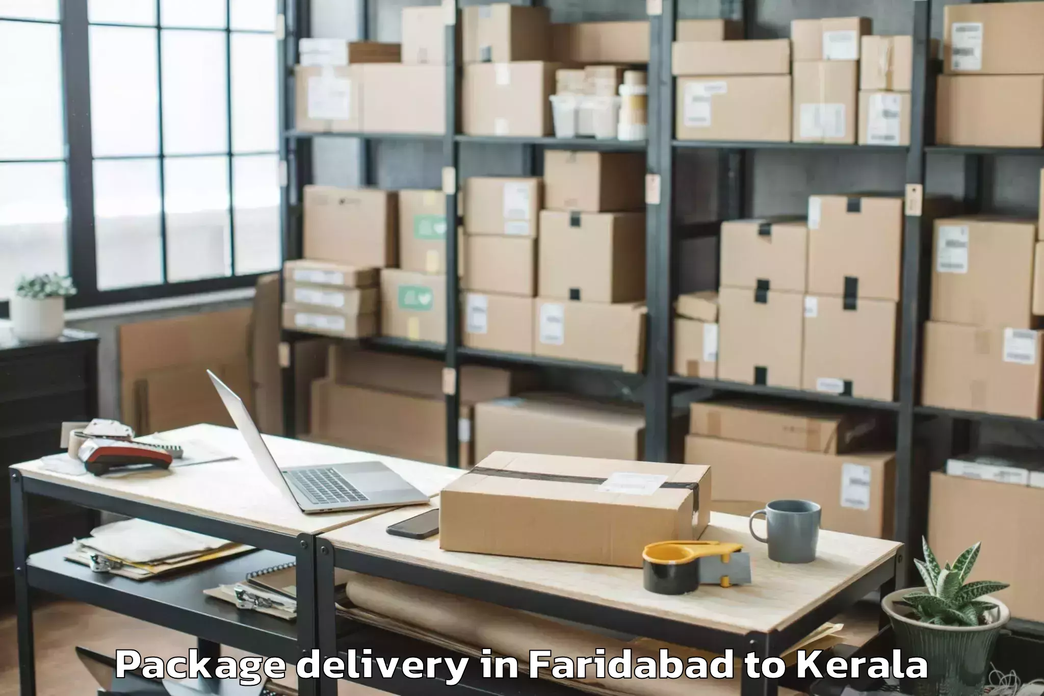 Book Faridabad to Aroor Package Delivery